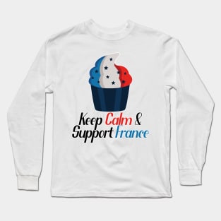 Keep Calm And Support France Long Sleeve T-Shirt